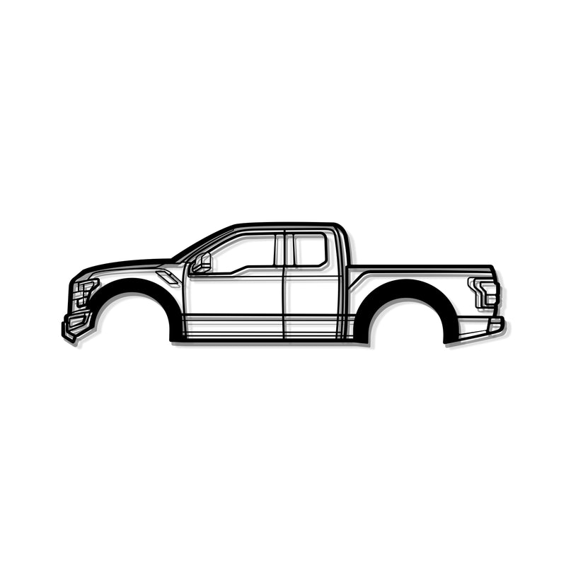 2017 F-150 Raptor 2nd Gen Metal Car Wall Art - MT0590