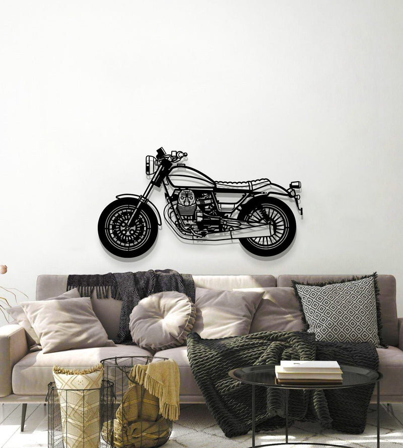 2017 V9 Bobber Metal Motorcycle Wall Art - MT1409