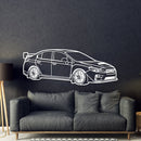 2017 Impreza WRX STI Perspective Metal Car Wall Art - MT1289