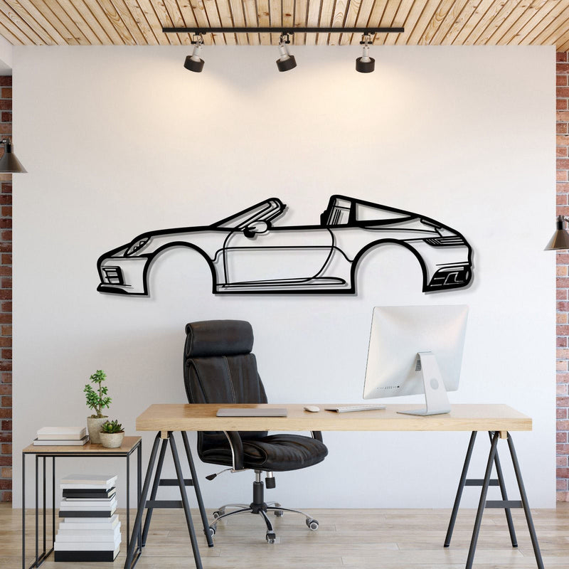 2018 911 Targa 4S Metal Car Wall Art  - MT0610