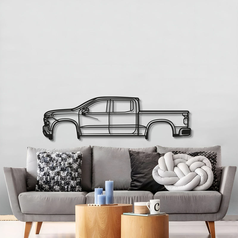 2019 Silverado 1500 4th Gen Metal Car Wall Art - MT0681