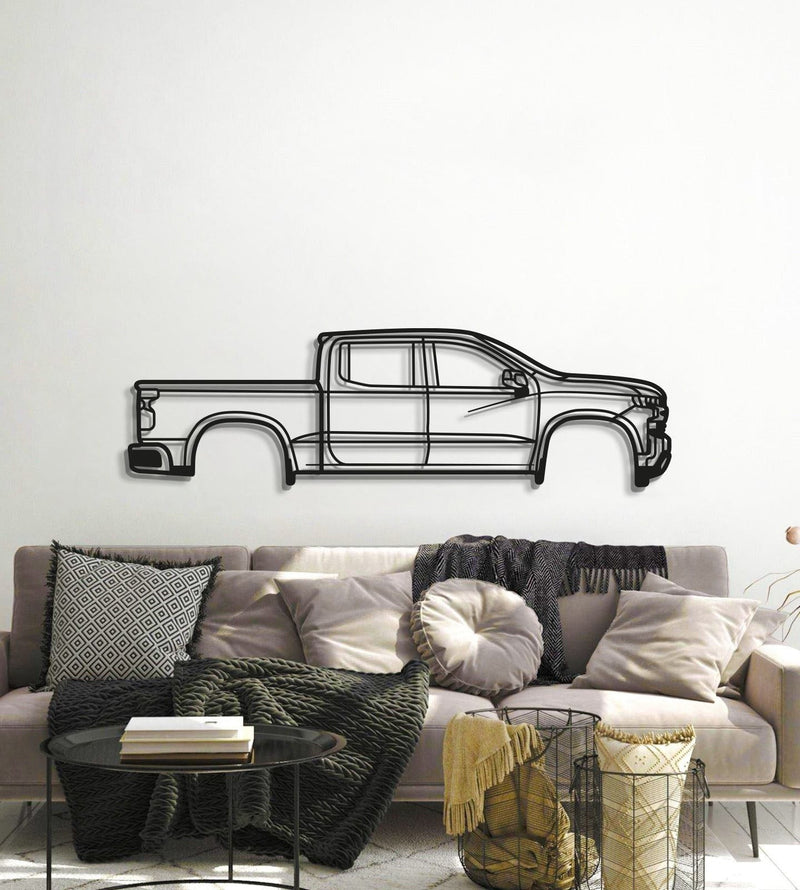 2019 Silverado 1500 4th Gen Metal Car Wall Art - MT0681