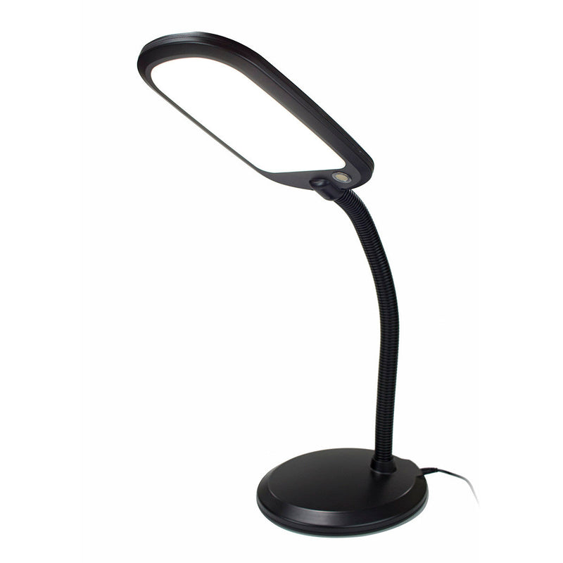 26"H Slim Design LED Bright Reader Natural Daylight Full Spectrum Desk Lamp Black