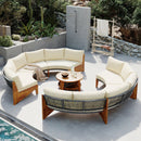 6 - Person Outdoor Seating Group with Cushions and A Coffee Table