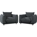 Sherpa Accent Chair Single Sofa 42"W Accent Chair for Bedroom Living room Apartment, Black