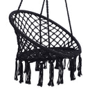 Black Macrame Swing Chair