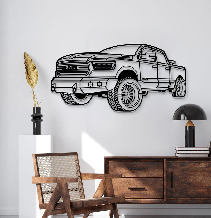 2020 RAM 1500 Perspective Metal Car Wall Art - MT1318