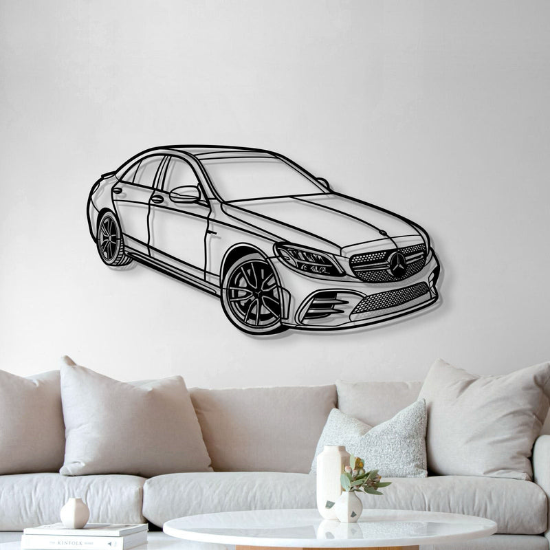 2020 C43 AMG Perspective Metal Car Wall Art - MT1317