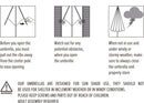 10 x 6.5ft Rectangular Patio Umbrella