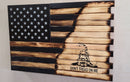 Small 2 Compartment Gun Case - Half Flag & Half Logo Designs