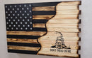 Deluxe 3 Compartment Gun Concealment Case (Hybrid American Flag Designs)