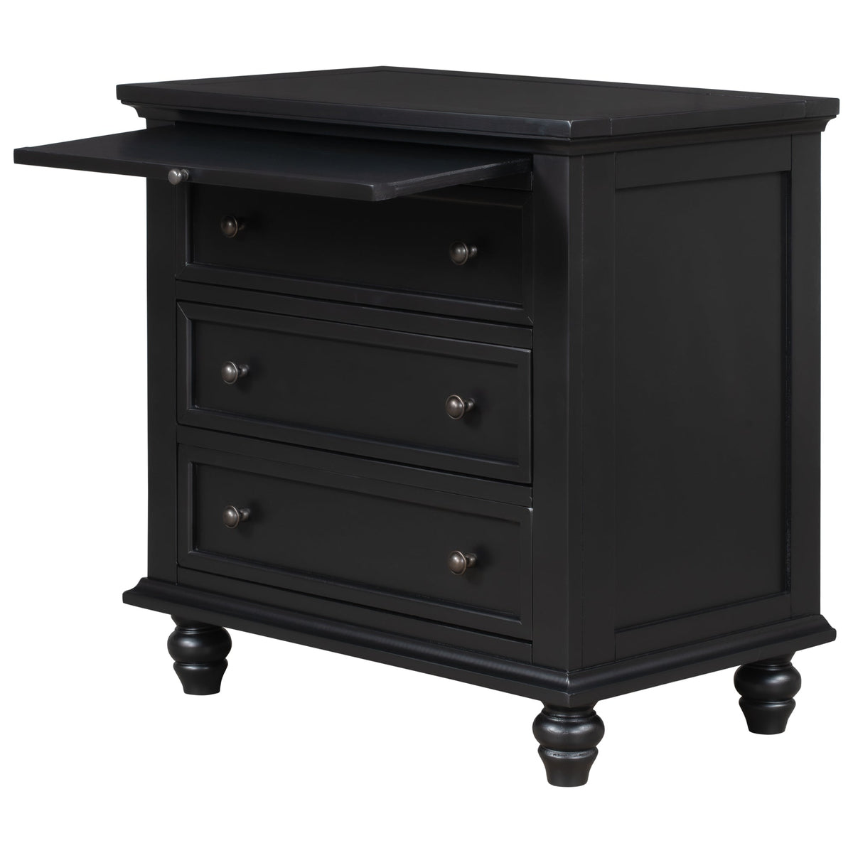 U_STYLE 27.6'' Painted Nightstand with Pull-Out Tray, photo 10 of 10