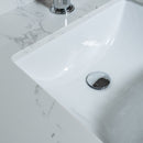 Montary 37-Inch Bathroom Vanity Top in Stone Carrara