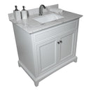 Montary 37-Inch Bathroom Vanity Top in Stone Carrara