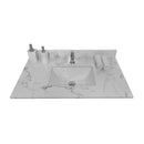 Montary 37-Inch Bathroom Vanity Top in Stone Carrara