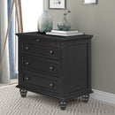 U_STYLE 27.6'' Painted Nightstand with Pull-Out Tray