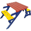 KID'S MULTI-FUNCTIONAL ARM CHAIR,TABLE+ 2 BENCHES (All-in-one)