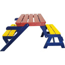 KID'S MULTI-FUNCTIONAL ARM CHAIR,TABLE+ 2 BENCHES (All-in-one)