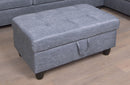 3 PC Sectional Sofa Set, Gray