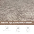 64" Deep Tufted Upholstered Textured Fabric Chaise Lounge, Toss Pillow included, Living room Bedroom Use, Warm Grey