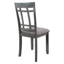 6 Piece Wooden Dining Table set, Kitchen Table set with 4 Chairs and Bench, Farmhouse Rustic Style,Gray