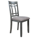 6 Piece Wooden Dining Table set, Kitchen Table set with 4 Chairs and Bench, Farmhouse Rustic Style,Gray