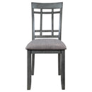 6 Piece Wooden Dining Table set, Kitchen Table set with 4 Chairs and Bench, Farmhouse Rustic Style,Gray