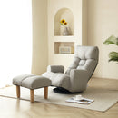 Adjustable Lounge Chair with 360 Degree Rotation