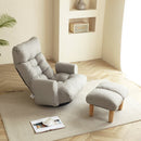 Adjustable Lounge Chair with 360 Degree Rotation