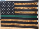 Large American Flag Gun Concealment Case with 2 Compartments