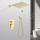 10 Inch Shower Head Bathroom Luxury Rain Mixer Shower Complete Combo Set