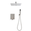 Ceiling Mounted Shower System Combo Set with Handheld and 16" Shower Head