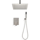 Ceiling Mounted Shower System Combo Set with Handheld and 16" Shower Head