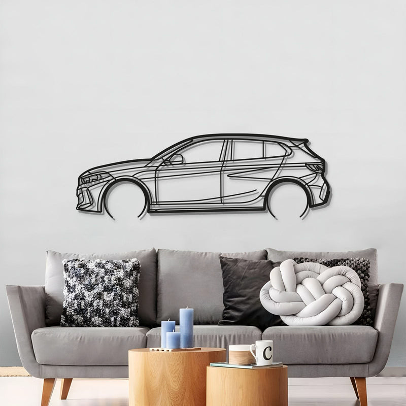 2021 M135i F40 Detailed Metal Car Wall Art - MT0754