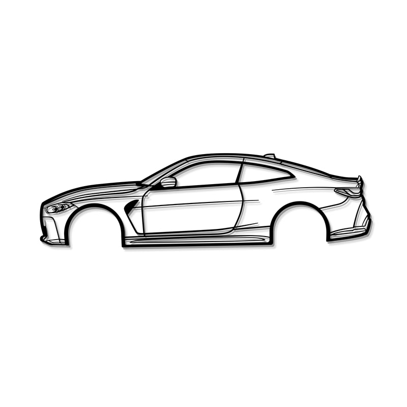 2021 M4 Competition Metal Car Wall Art - MT0755