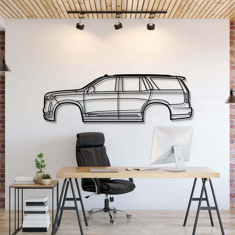 2021 Escalade 5th Gen Metal Car Wall Art - MT0746