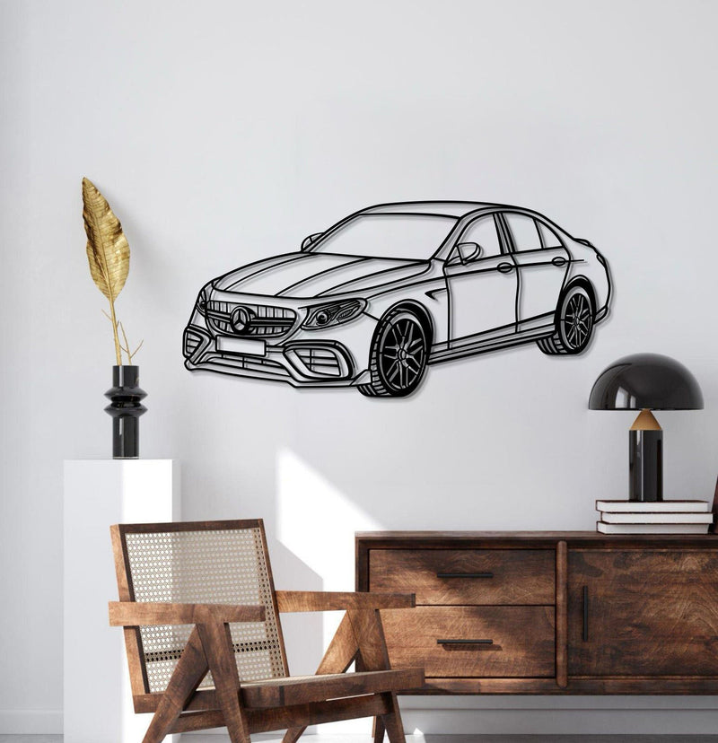 2021 E63S AMG Perspective Metal Car Wall Art - MT0466