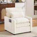 Modern Single Seat Accent Chair With Side Storage Pockets by HouseOfZazla