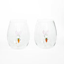 3D Easter Bunny Jar & Wine Glass Collection