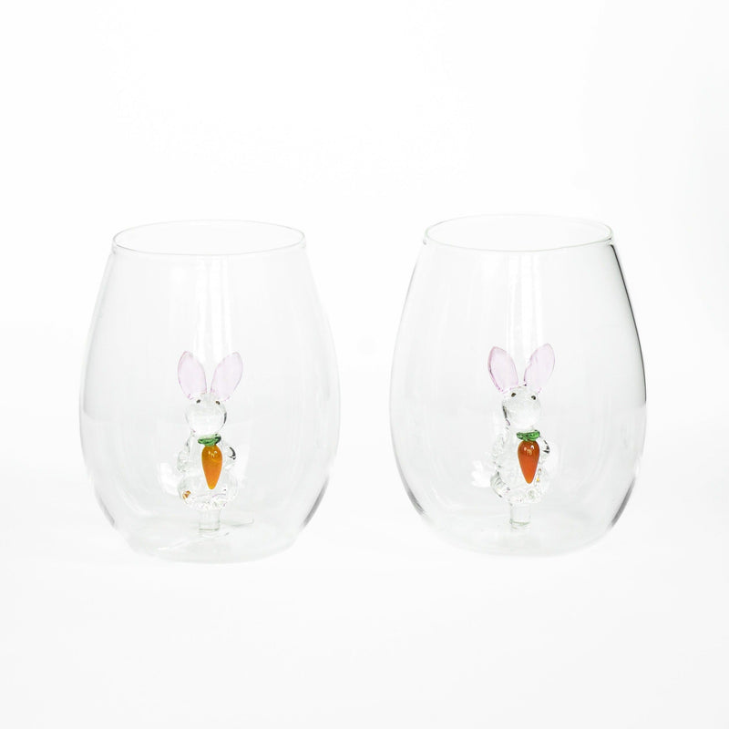 3D Easter Bunny Jar & Wine Glass Collection