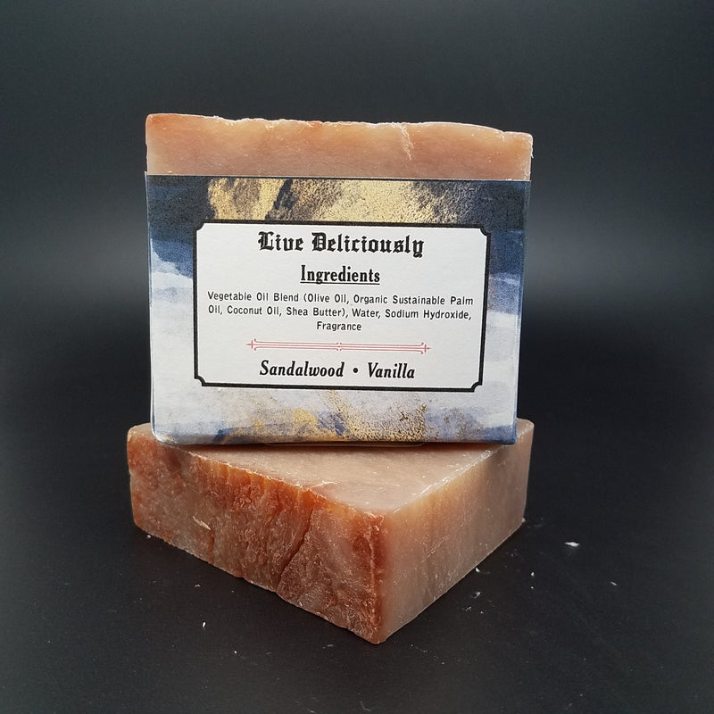 "Live Deliciously" Handmade Vegan Bar Soap