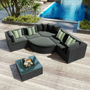 GO 7-Piece Outdoor Wicker Sofa Set