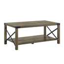 Abiram Coffee Table in Rustic Oak Finish