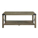 Abiram Coffee Table in Rustic Oak Finish