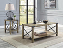 Abiram Coffee Table in Rustic Oak Finish