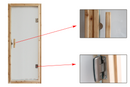 Outdoor Sauna Room's Front Wall Replacement Glass