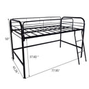 Metal Twin Loft Bed