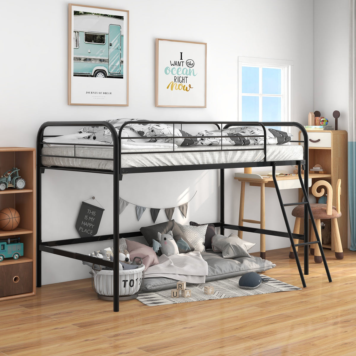 Metal Twin Loft Bed, photo 5 of 6