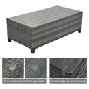 8-Pieces Outdoor Wicker Round Sofa Set
