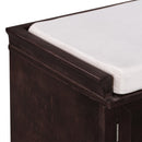 TREXM Storage Bench with 2 Drawers and 2 Cabinets